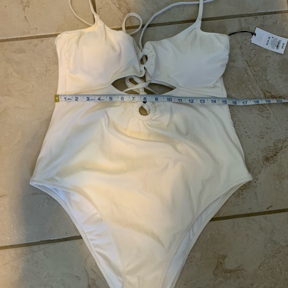 Shade & shore white bathing suit XL NWT - Picture 6 of 8
